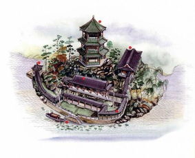 精美的中國(guó)古建筑手繪圖,嘆為觀止