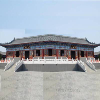 北京樣式祠堂 農村戲臺修建 農村祠堂設計 仿古家廟施工