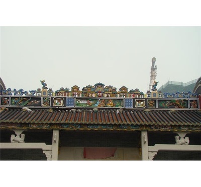 房屋灰塑工程 恒發古建筑 坡頭房屋灰塑